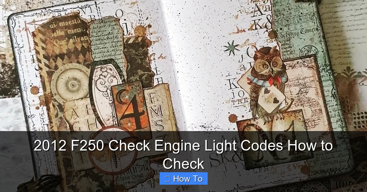 2012 F250 Check Engine Light Codes How to Check