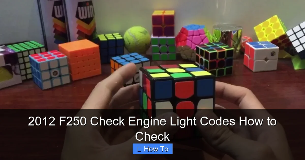 2012 F250 Check Engine Light Codes How to Check