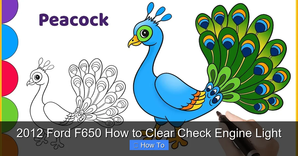 2012 Ford F650 How to Clear Check Engine Light
