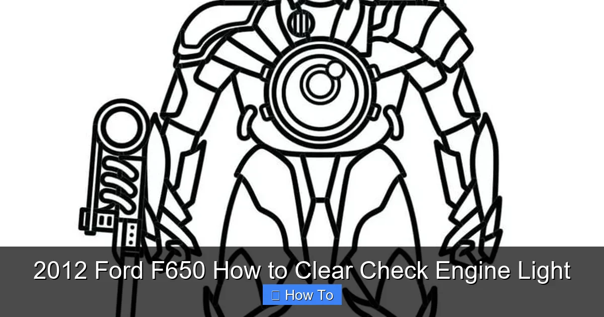 2012 Ford F650 How to Clear Check Engine Light