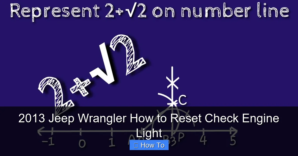 2013 Jeep Wrangler How to Reset Check Engine Light