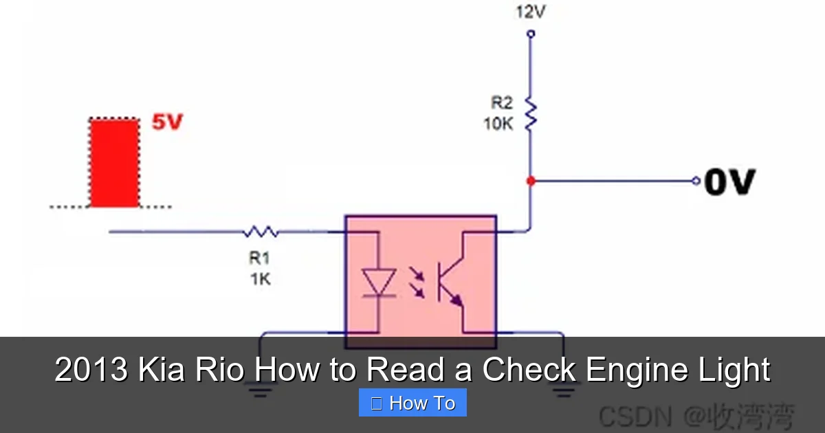 2013 Kia Rio How to Read a Check Engine Light