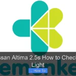 2013 Nissan Altima 2.5s How to Check Engine Light