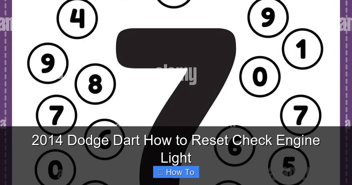 2014 Dodge Dart How to Reset Check Engine Light