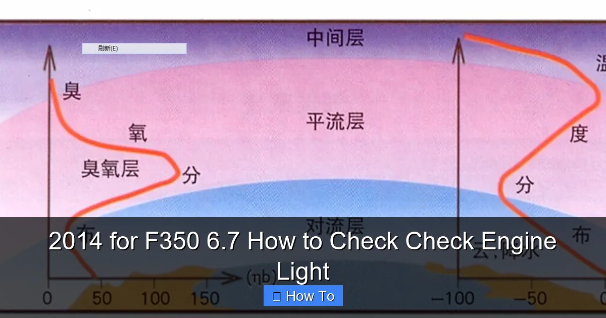2014 for F350 6.7 How to Check Check Engine Light