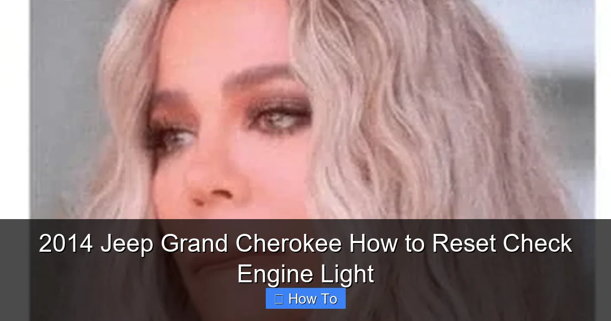 2014 Jeep Grand Cherokee How to Reset Check Engine Light