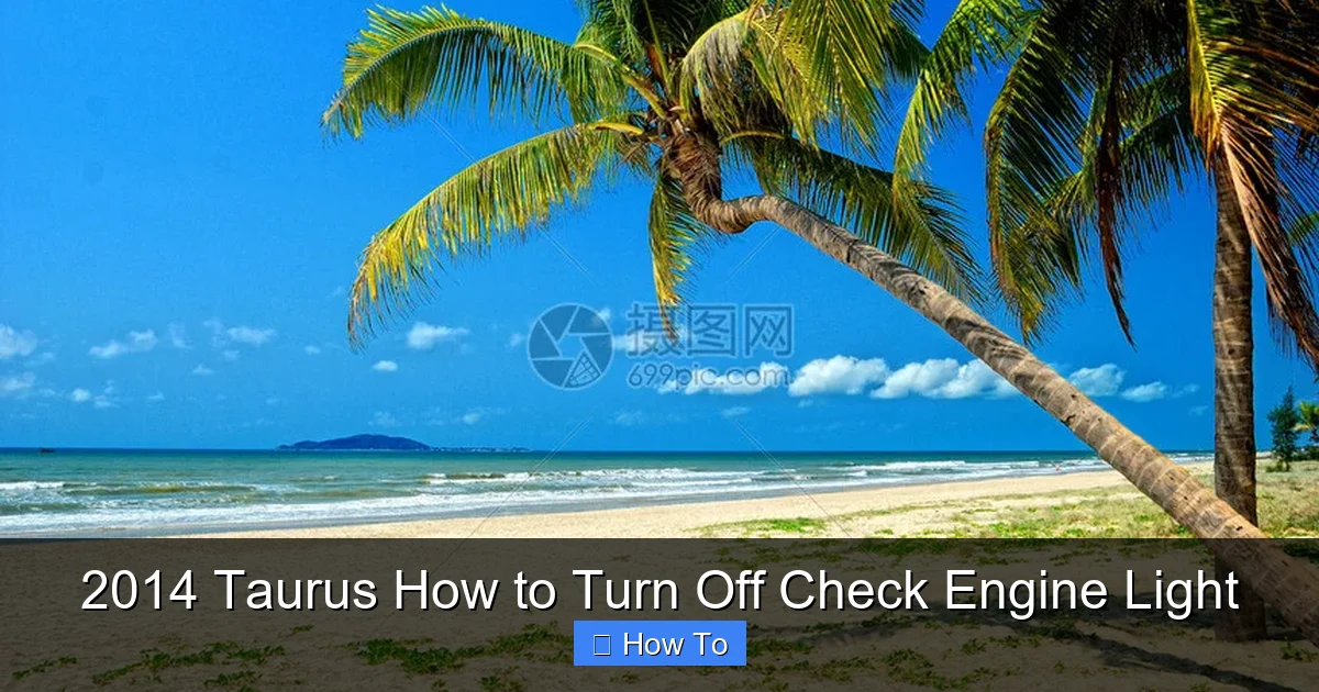 2014 Taurus How to Turn Off Check Engine Light