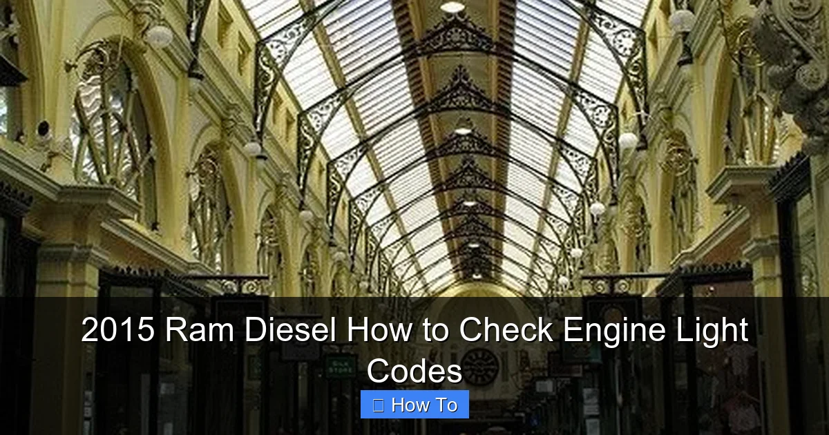 2015 Ram Diesel How to Check Engine Light Codes