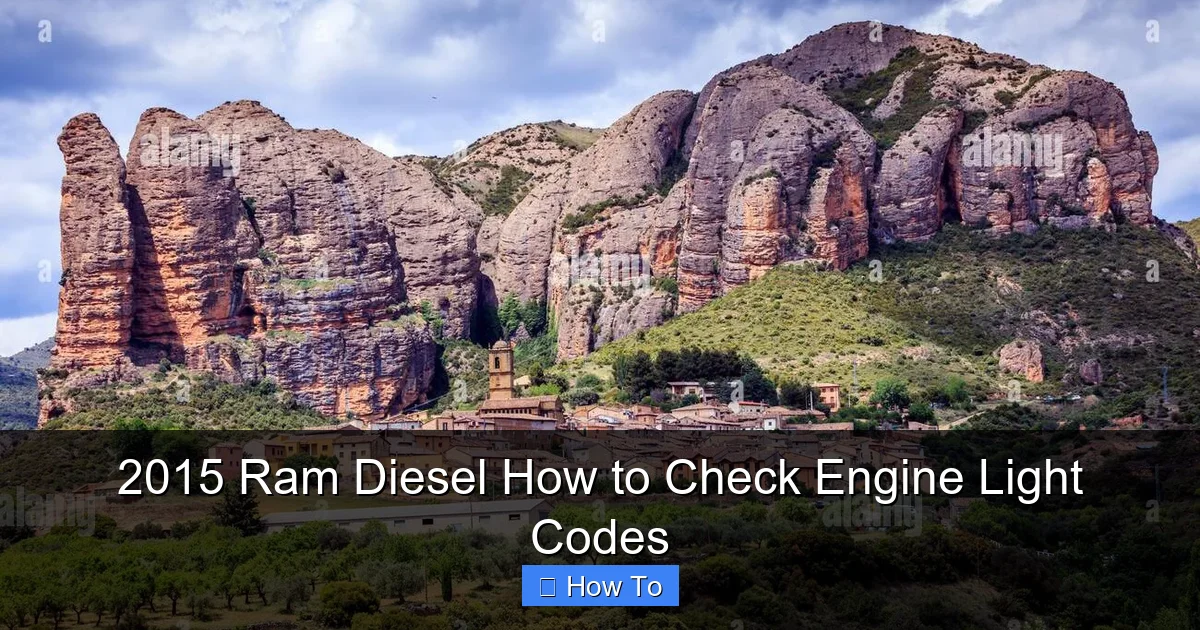 2015 Ram Diesel How to Check Engine Light Codes