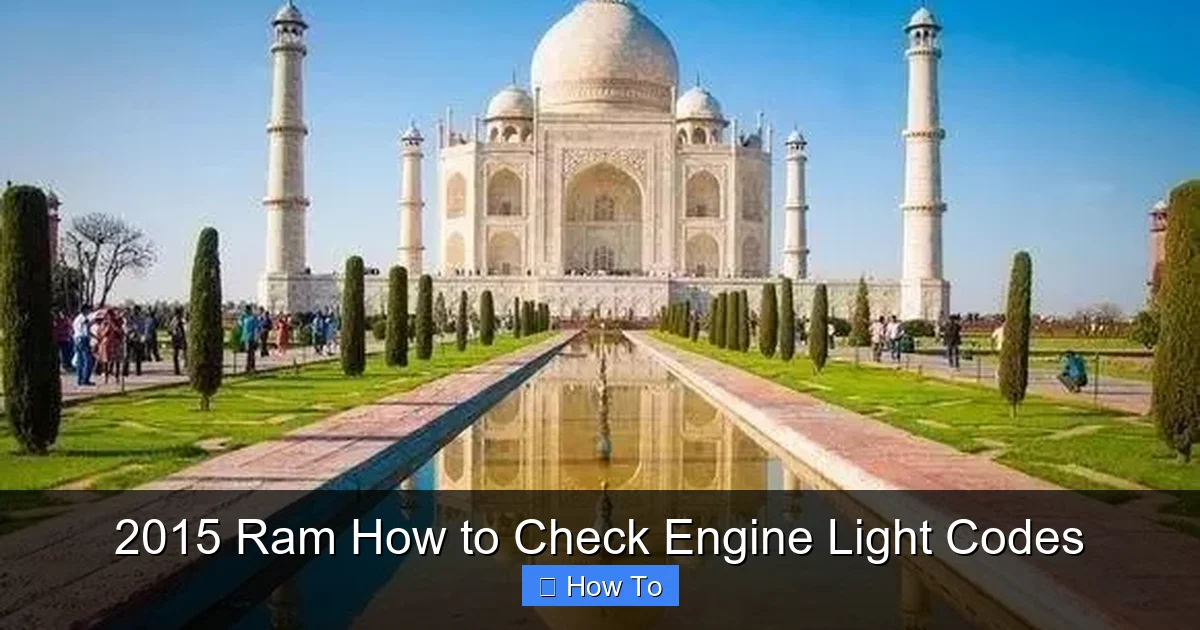 2015 Ram How to Check Engine Light Codes