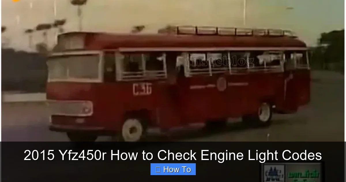 2015 Yfz450r How to Check Engine Light Codes