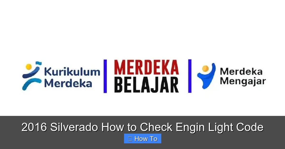 2016 Silverado How to Check Engin Light Code