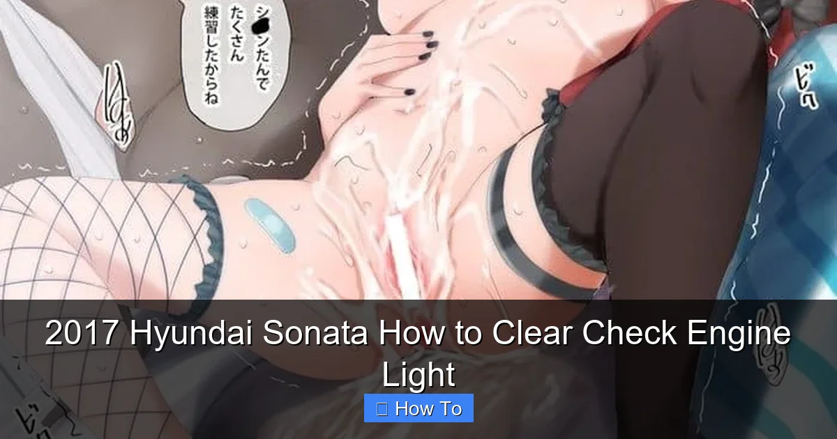 2017 Hyundai Sonata How to Clear Check Engine Light