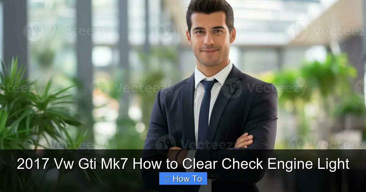 2017 Vw Gti Mk7 How to Clear Check Engine Light