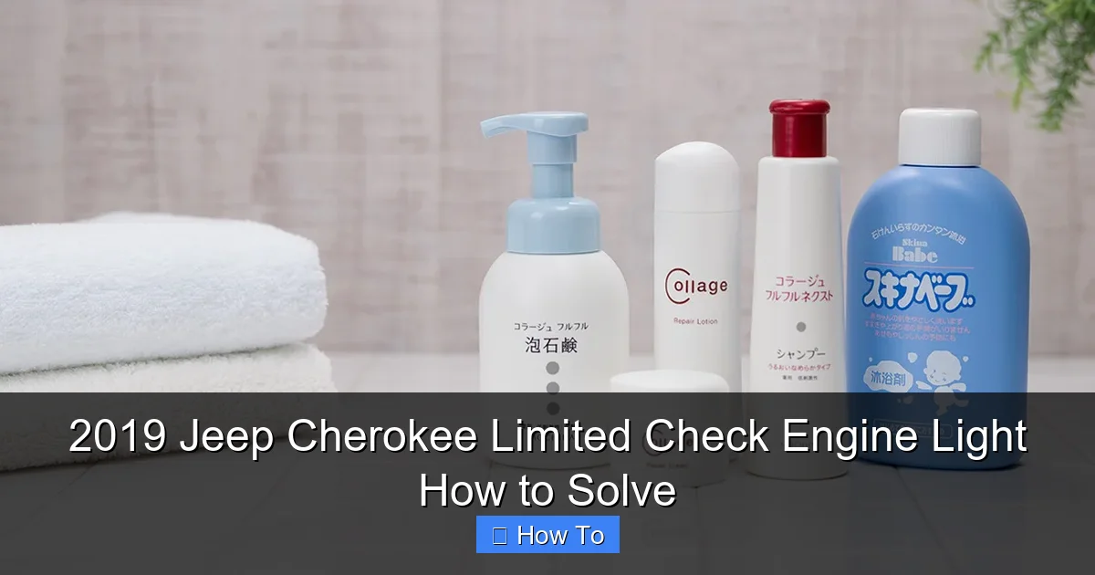 2019 Jeep Cherokee Limited Check Engine Light How to Solve