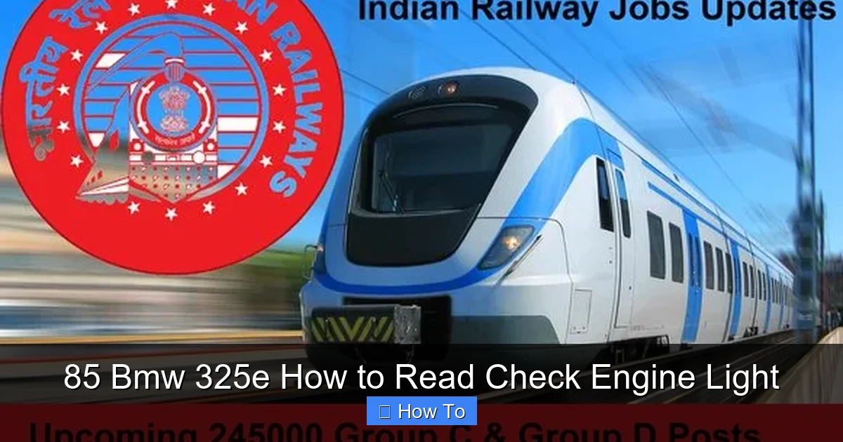 85 Bmw 325e How to Read Check Engine Light