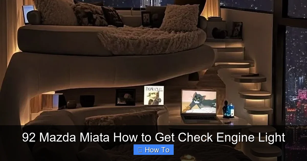 92 Mazda Miata How to Get Check Engine Light