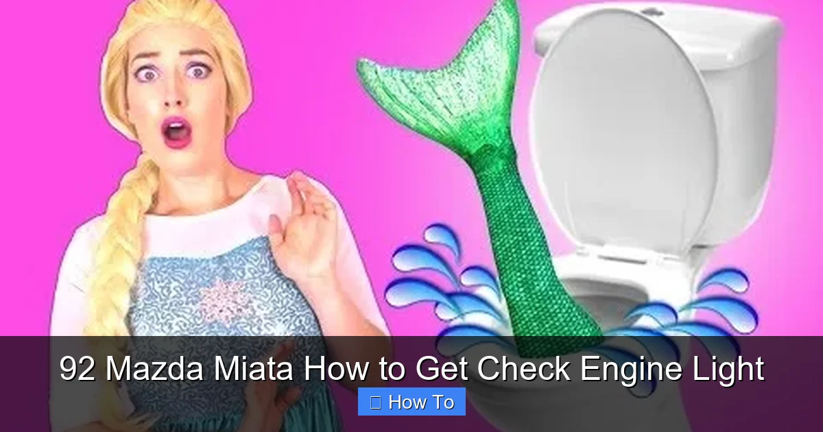 92 Mazda Miata How to Get Check Engine Light