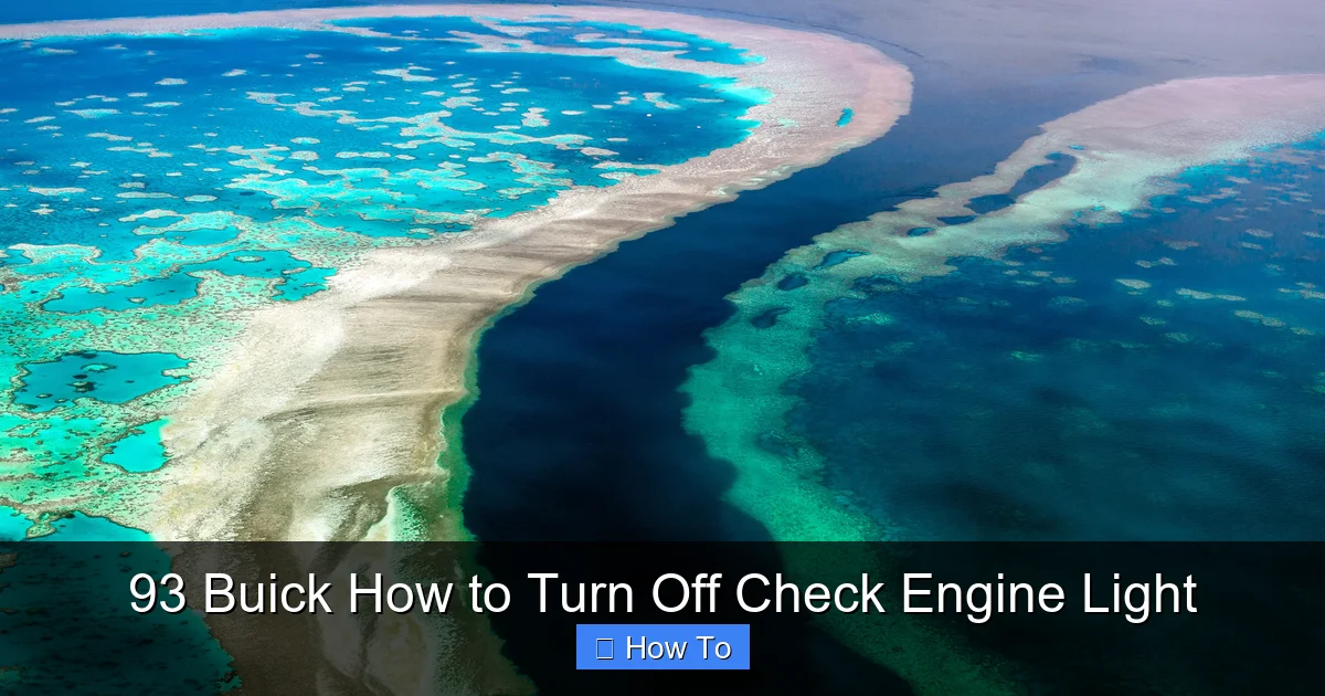 93 Buick How to Turn Off Check Engine Light