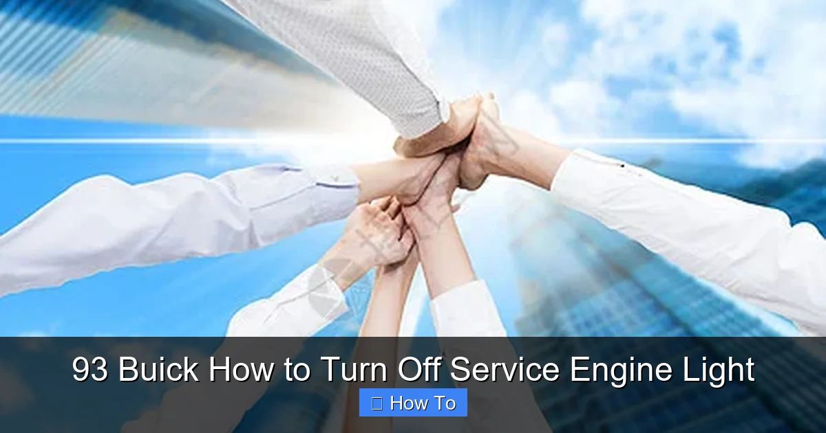 93 Buick How to Turn Off Service Engine Light