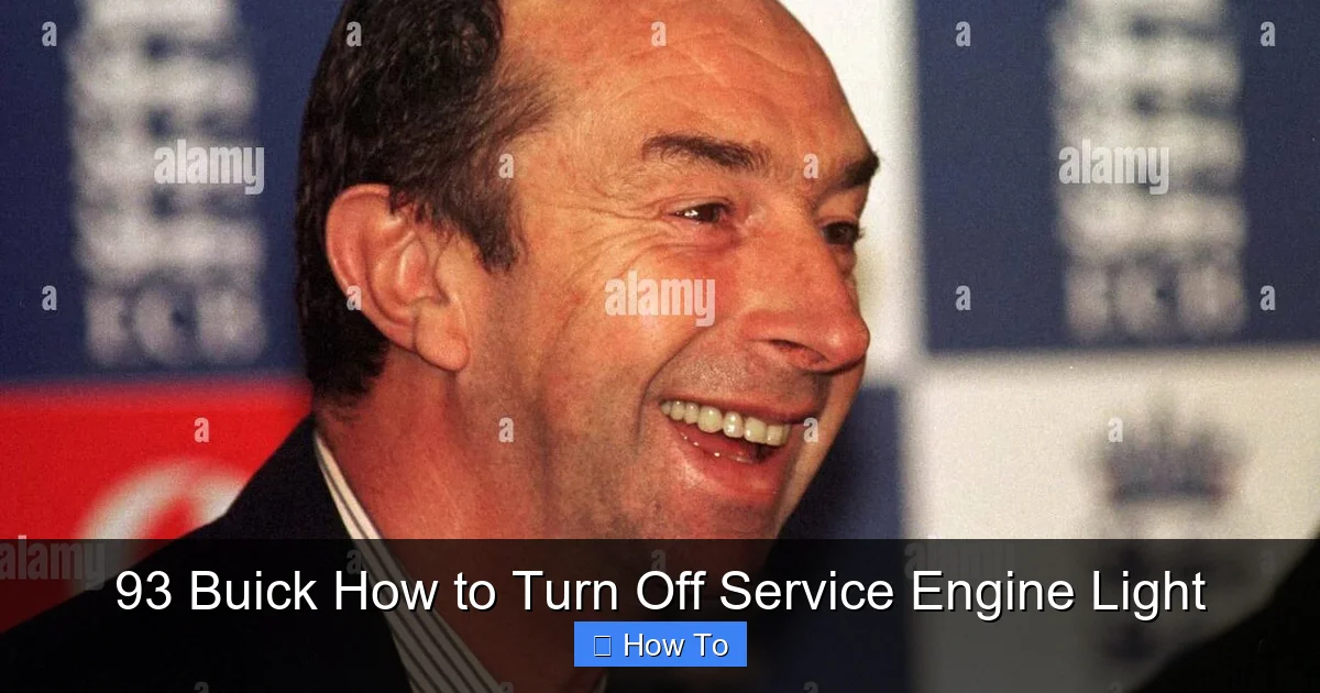 93 Buick How to Turn Off Service Engine Light
