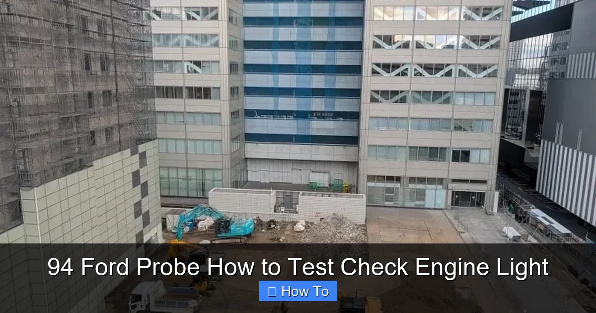94 Ford Probe How to Test Check Engine Light