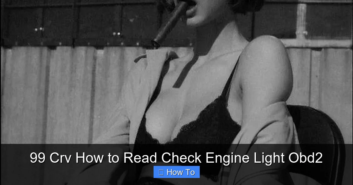 99 Crv How to Read Check Engine Light Obd2