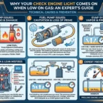 Why Your Check Engine Light Comes On When Low on Gas