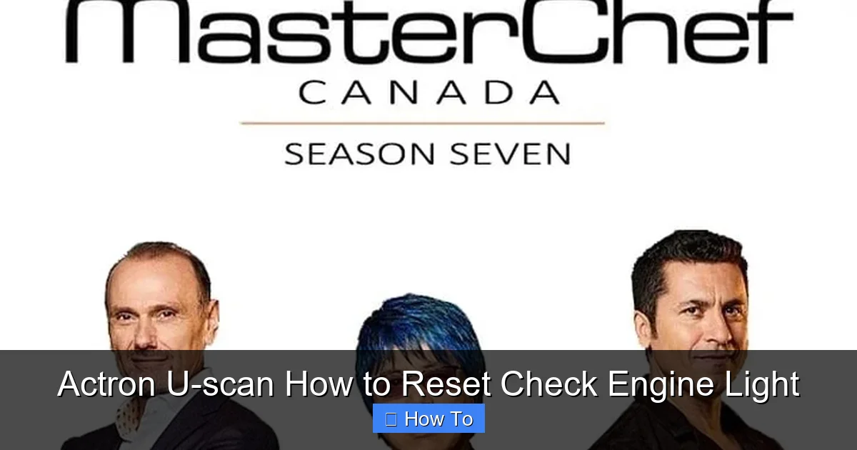 Actron U-scan How to Reset Check Engine Light