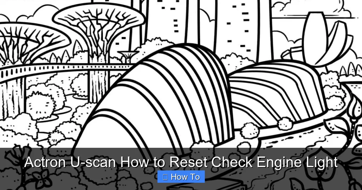 Actron U-scan How to Reset Check Engine Light