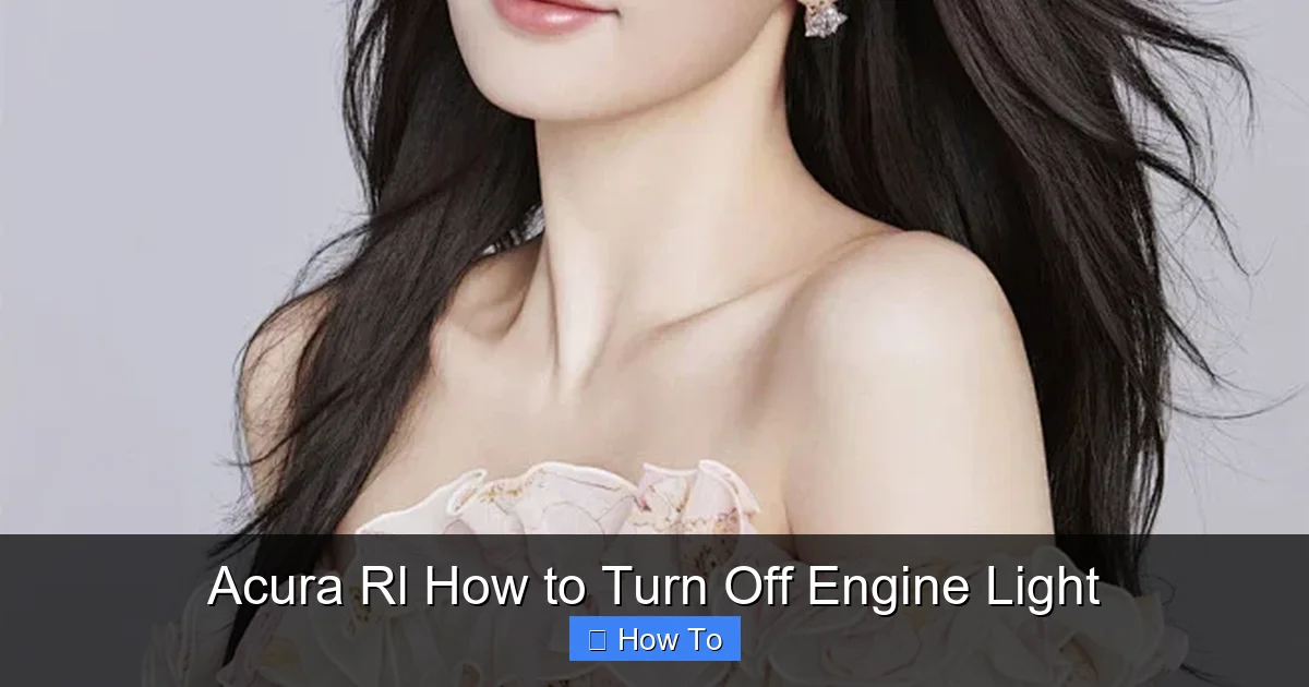 Acura Rl How to Turn Off Engine Light