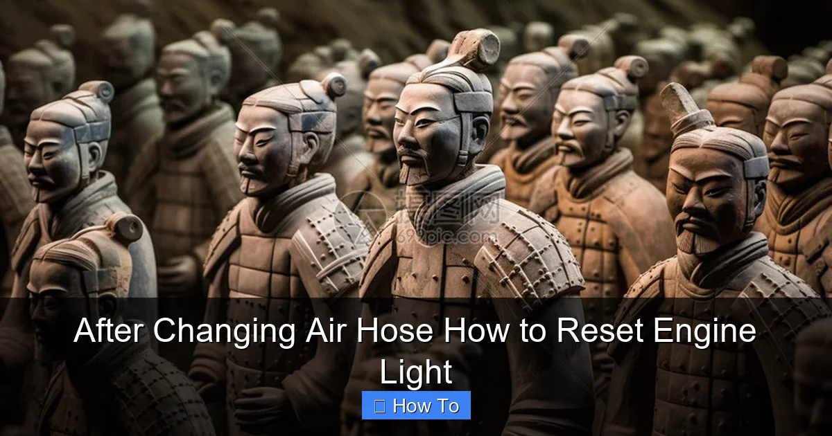After Changing Air Hose How to Reset Engine Light