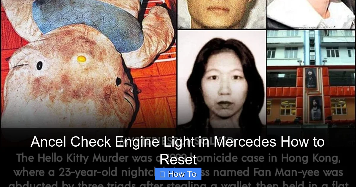 Ancel Check Engine Light in Mercedes How to Reset