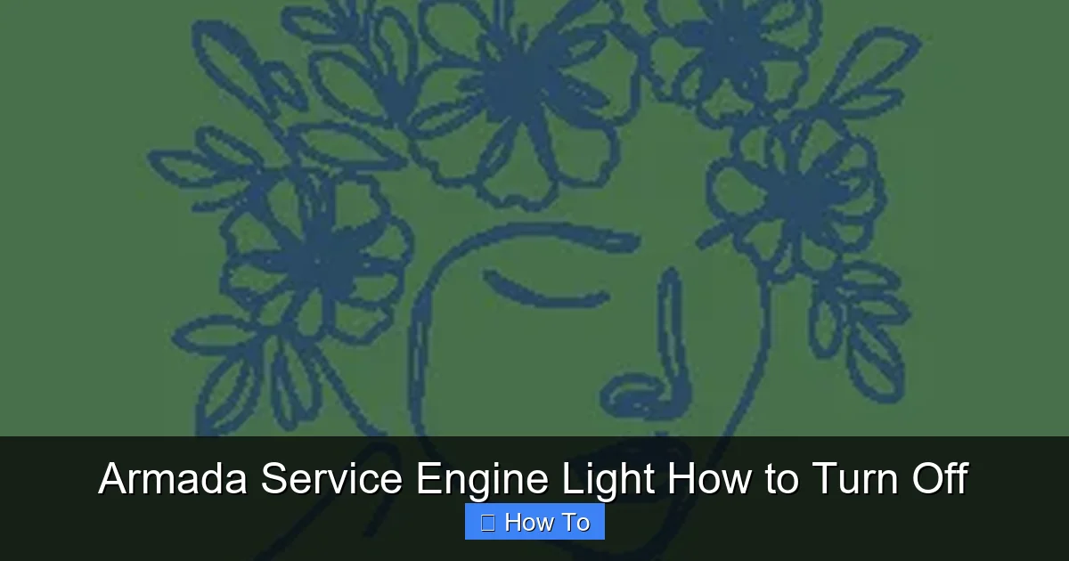 Armada Service Engine Light How to Turn Off