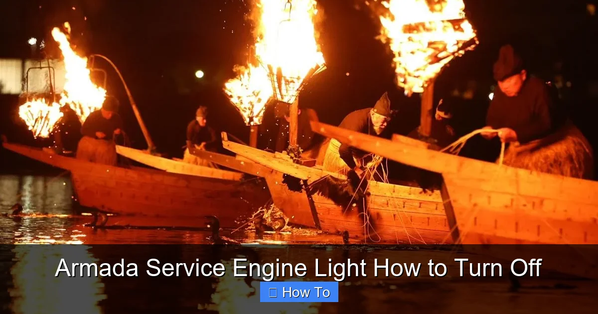 Armada Service Engine Light How to Turn Off