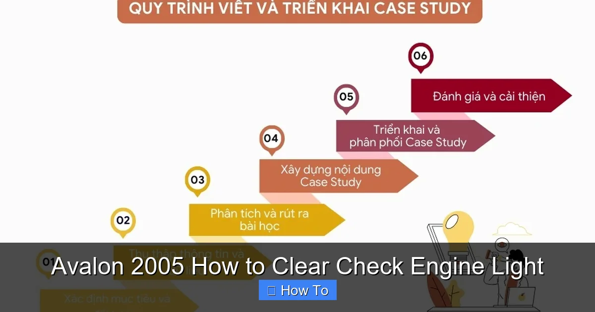 Avalon 2005 How to Clear Check Engine Light