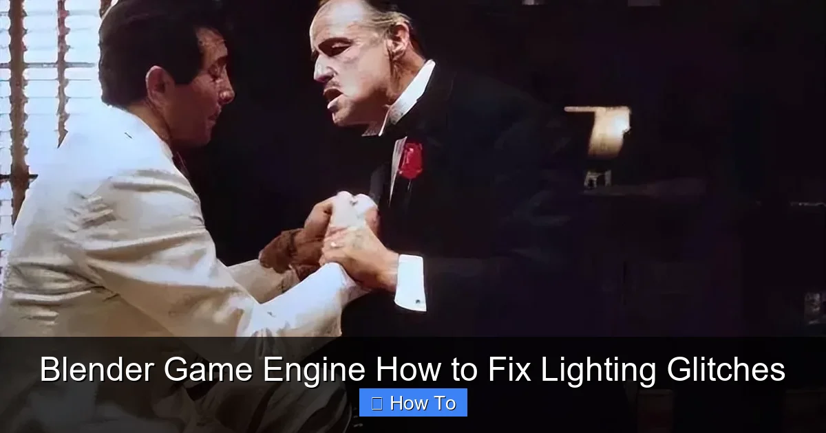 Blender Game Engine How to Fix Lighting Glitches