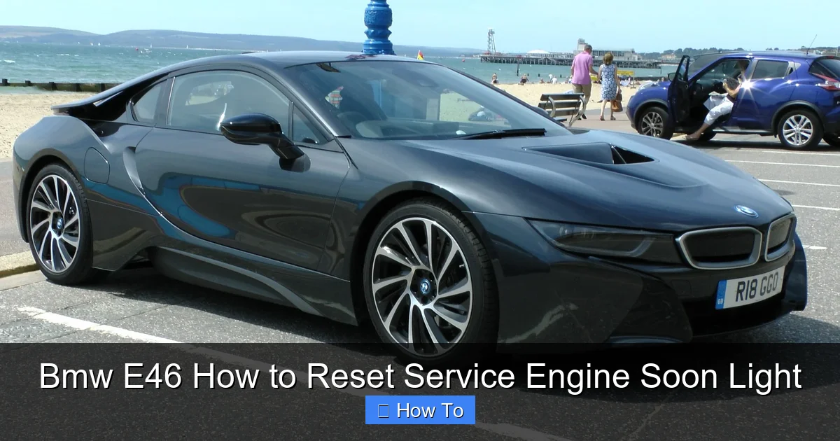 Bmw E46 How to Reset Service Engine Soon Light