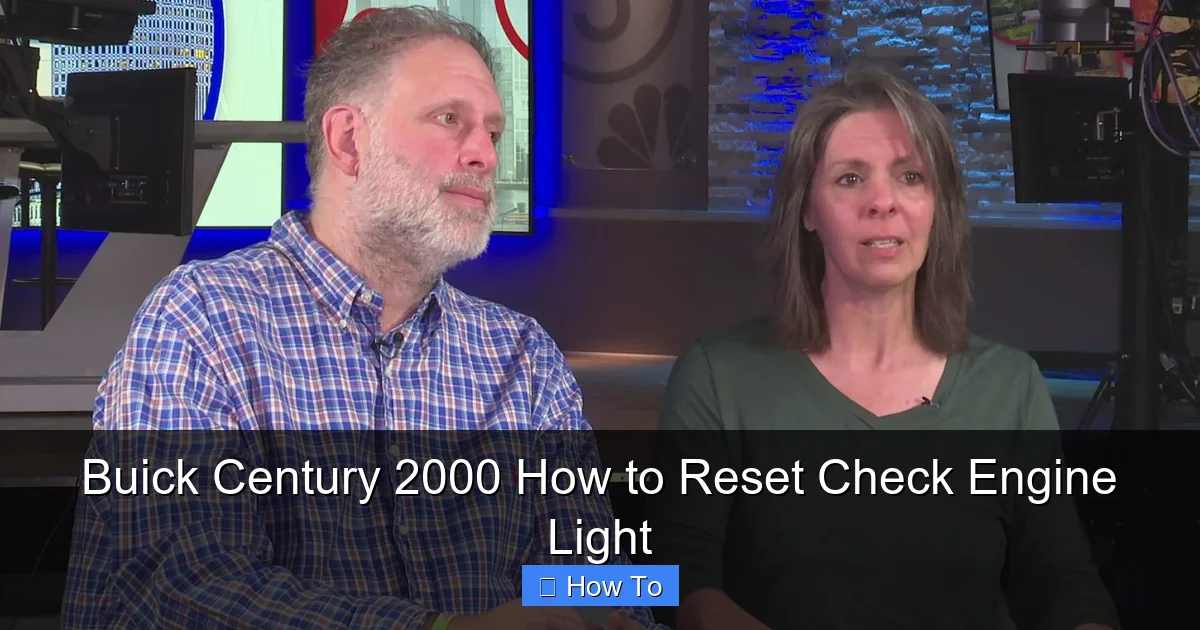 Buick Century 2000 How to Reset Check Engine Light