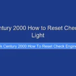 Buick Century 2000 How to Reset Check Engine Light