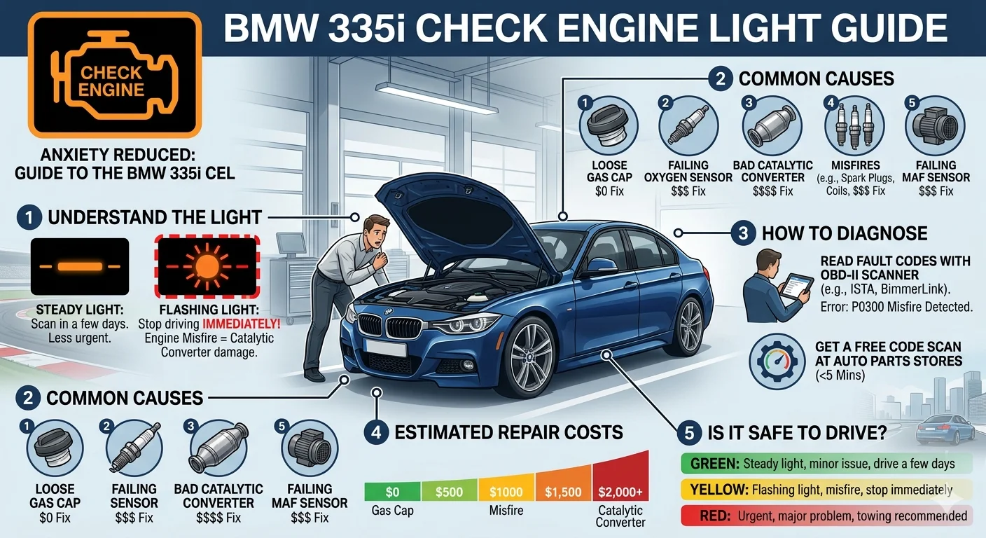 check engine light bmw 335i