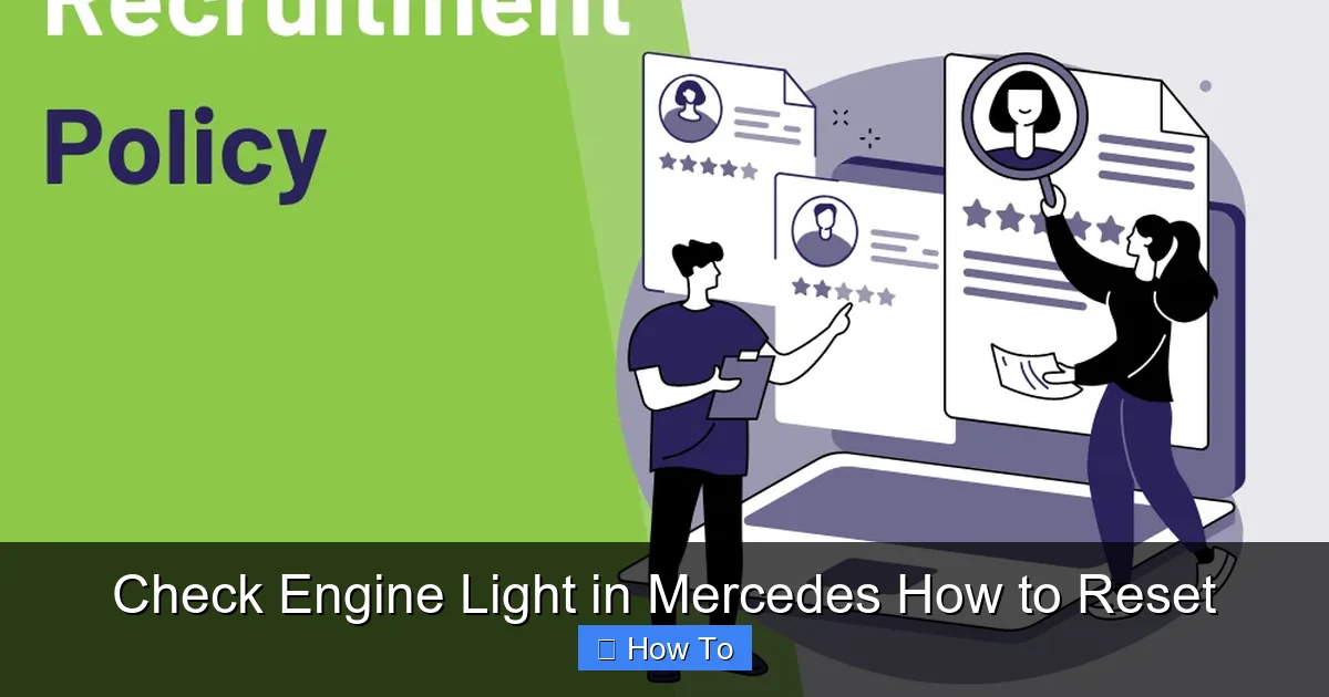 Check Engine Light in Mercedes How to Reset