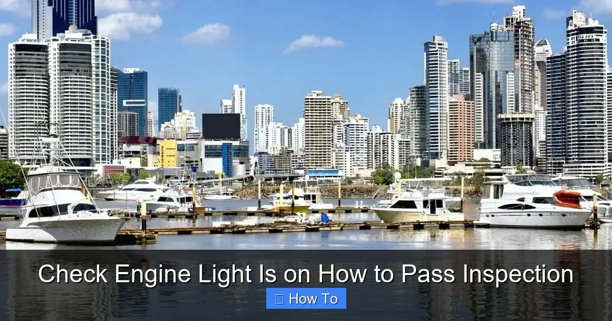 Check Engine Light Is on How to Pass Inspection