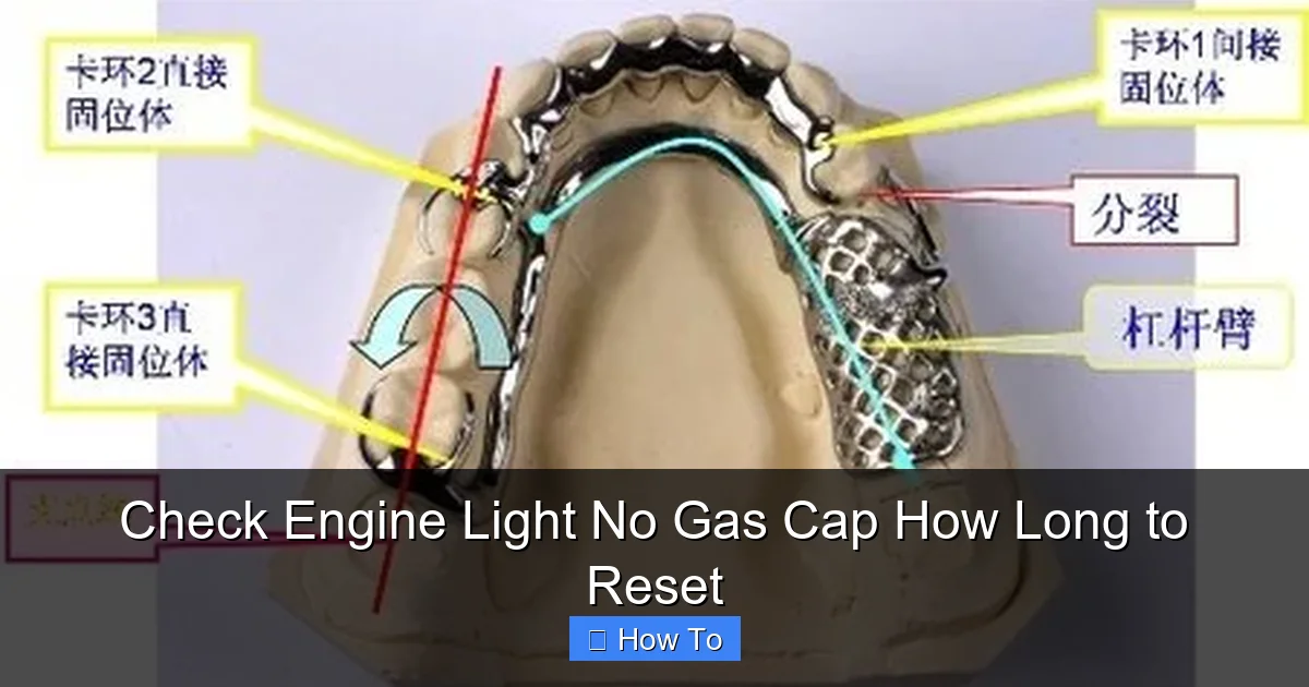 Check Engine Light No Gas Cap How Long to Reset