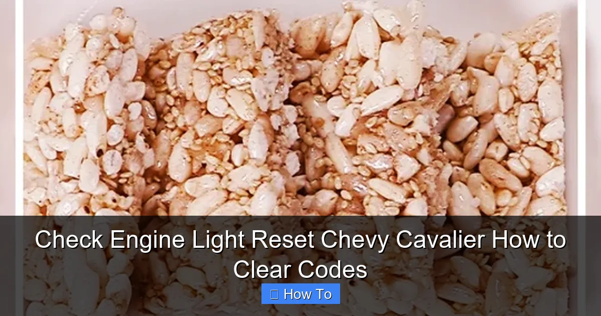 Check Engine Light Reset Chevy Cavalier How to Clear Codes