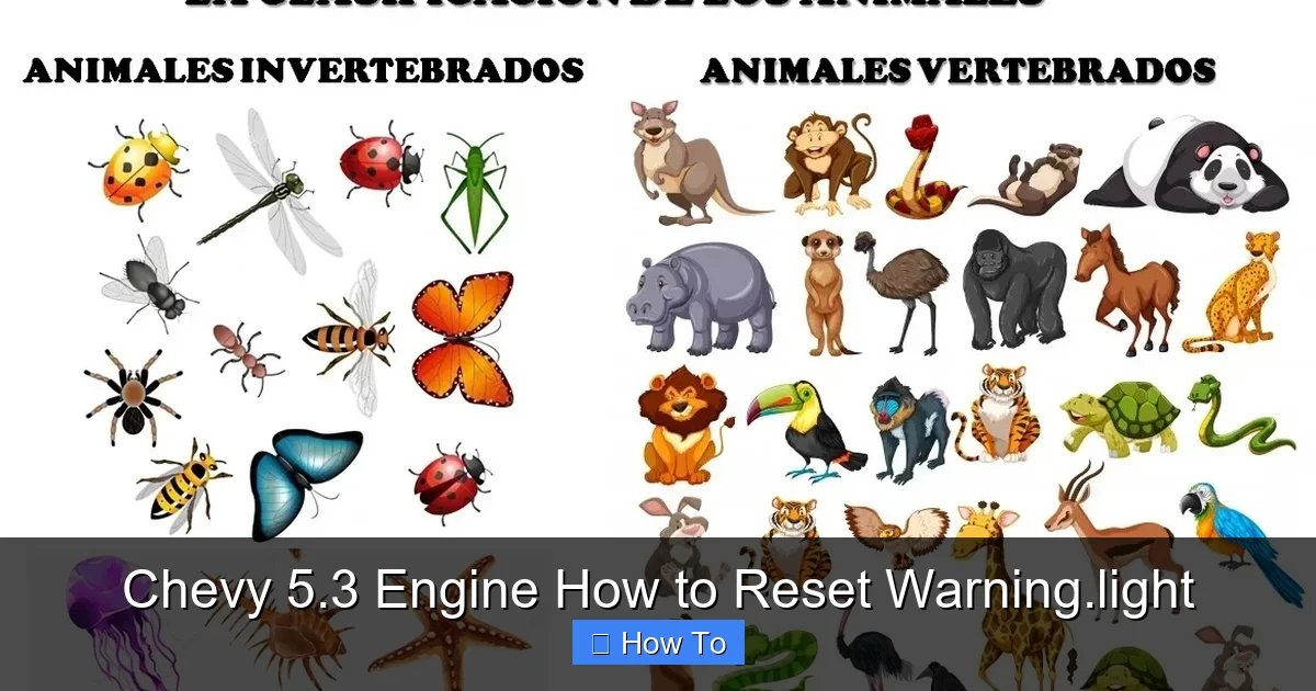 Chevy 5.3 Engine How to Reset Warning.light