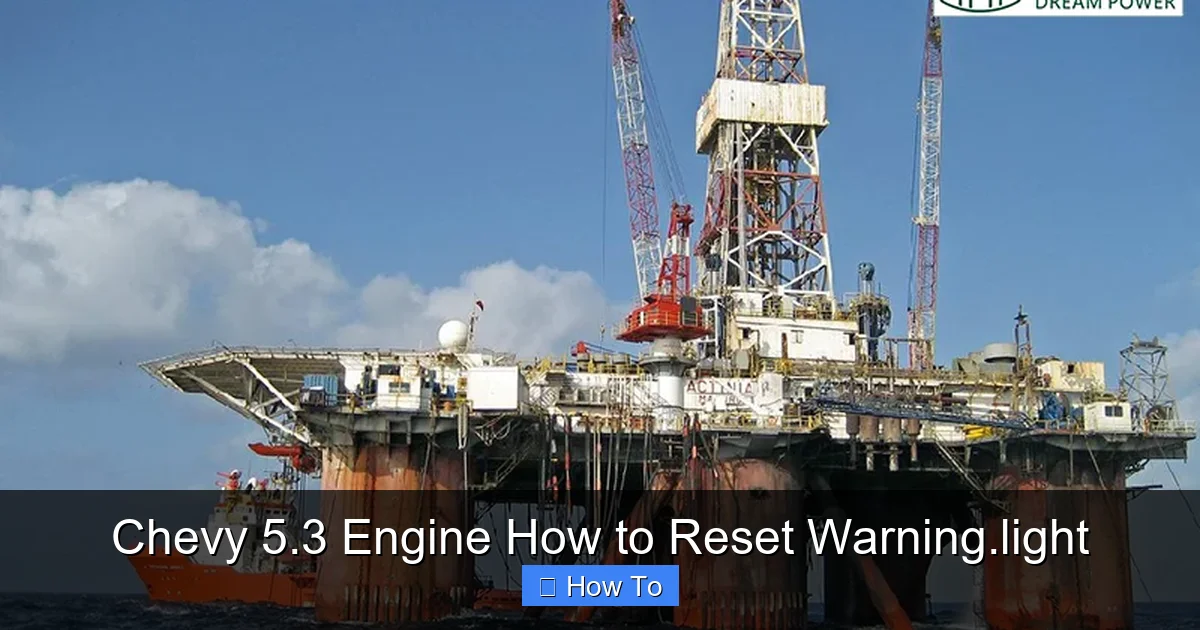 Chevy 5.3 Engine How to Reset Warning.light