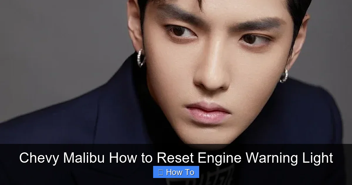 Chevy Malibu How to Reset Engine Warning Light