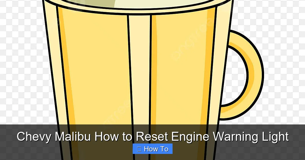 Chevy Malibu How to Reset Engine Warning Light