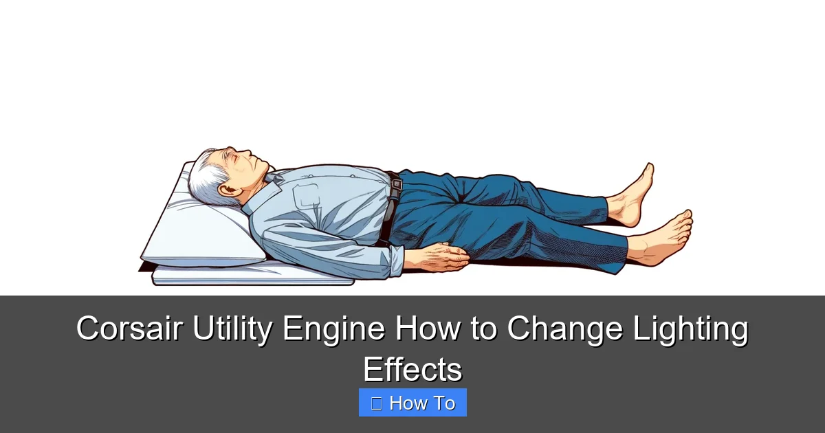 Corsair Utility Engine How to Change Lighting Effects